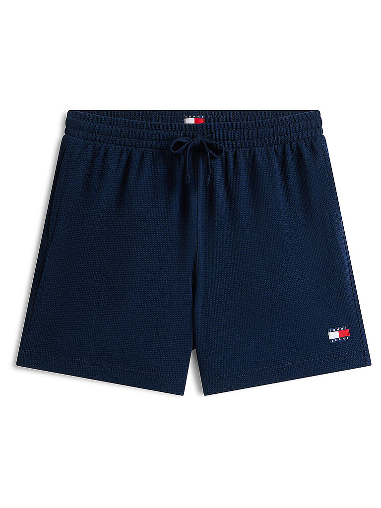 Shorts TOMMY JEANS "TJM WAFFLE BEACH", Herren, Gr. M, N-Gr, schwarz night navy, Web, Obermaterial: 60% Baumwolle, 40% Polyester, unifarben, regular fit kurz, Hosen Shorts, Regular fit mit elastischem Bund 3